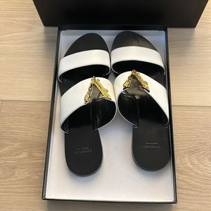 Versace sandal: calf leather optical white size 37.5